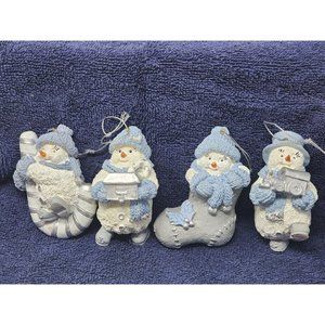 Lot Of 4 1999 Snow‎ Buddies Christmas Ornaments